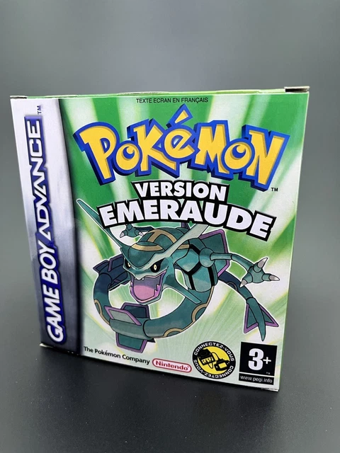 BOITE DE JEUX Pokémon Version Emeraude Nintendo GB Advance+ Plateau BOITE DE JEUX Pokémon Version Emeraude Nintendo GB Advance+ Plateau