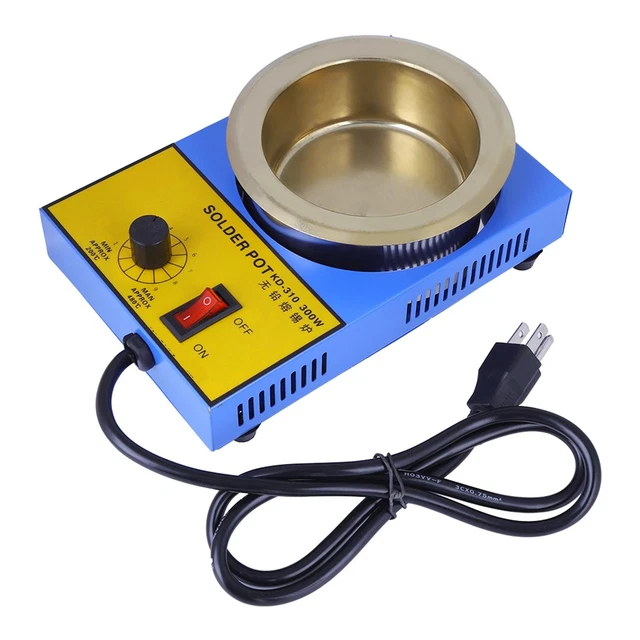 110V 300W 100mm Lead free Solder Pot Soldering Desoldering Bath Titanium Plate