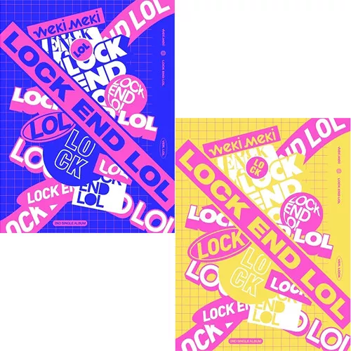 WEKI MEKI LOCK END LOL 2nd Single Album CD+POSTER+Book+Sticker+2p Card+Pre-Order