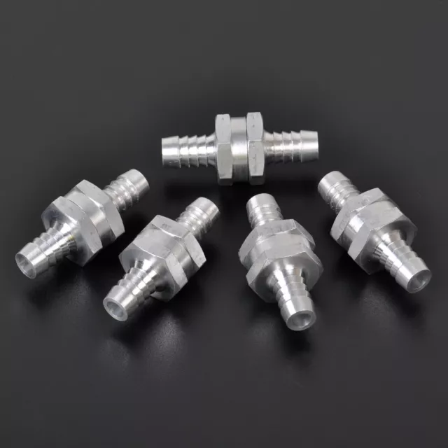 5X 3/8" 10mm Fuel Non-Return One Way Check Valve Petrol Diesel Marine Aluminum