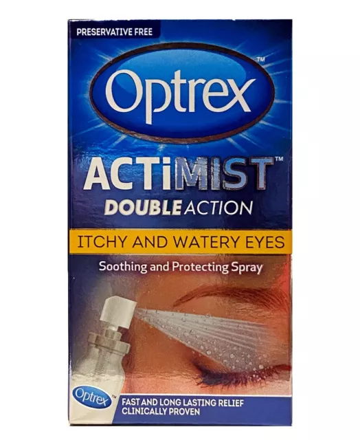 Optrex ActiMist Double Action Eye Spray for Itchy and Watery Eyes 10ml, Original
