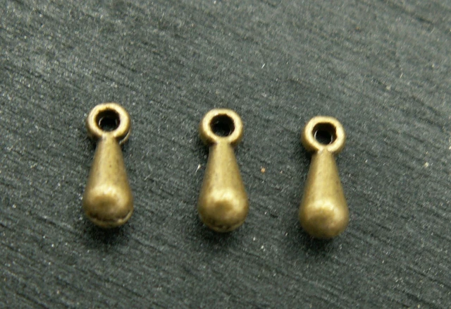 7x3mm Charm Anhänger Endstück Tropfen bronze Perle 2-600 Stück SB 131 3