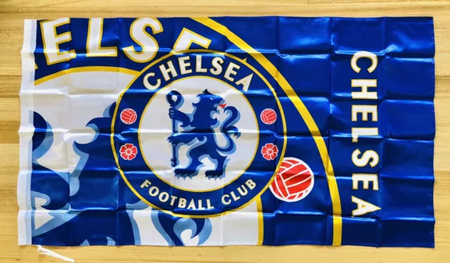 CHELSEA FC Flag Big Banner Large Size: 90cm X 150cm Brand New Stock Now