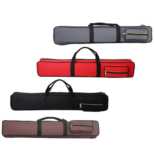 Custodia Per Stecca Da Biliardo Leggera E Portatile 81 Cm - Trasporto Per 1/2 Stecca In Nylon E Similpelle - Nero