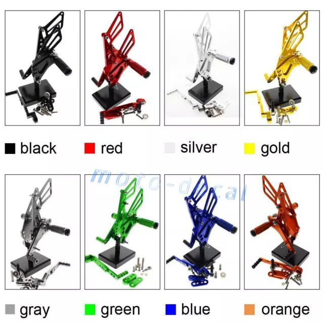 CNC Rearset Footrest Foot Pegs Pedals Shifter Shift Gear For 2009-2016 GSXR 1000