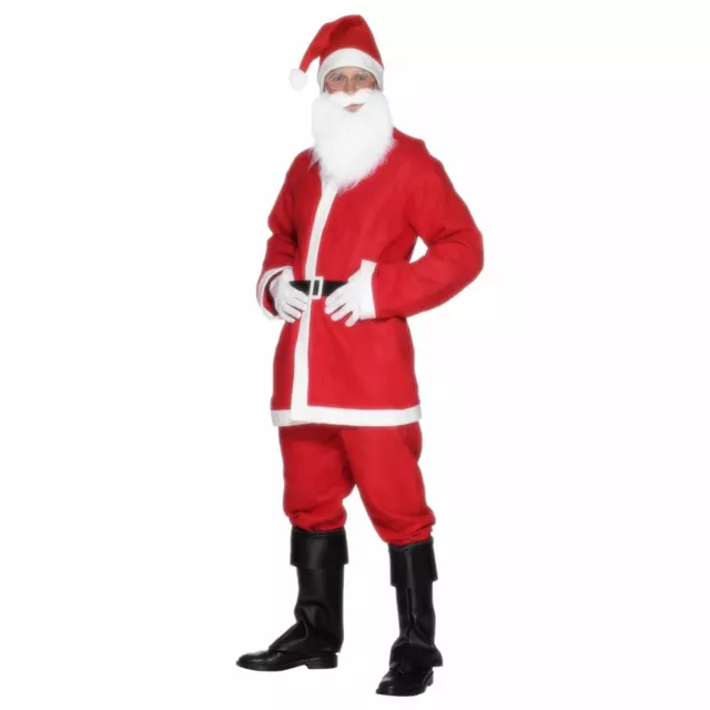 Adulto Hombre Clásico Santa Claus Traje Navidad Disfraz Do Disfraz Fiesta