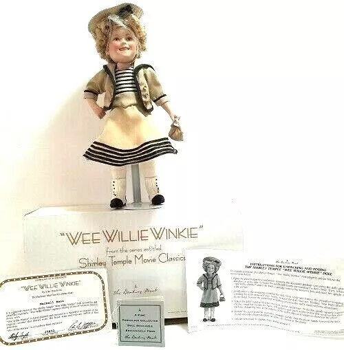 Danbury Mint Shirley Temple Movie Classics 10" Doll Wee Willie Winkie