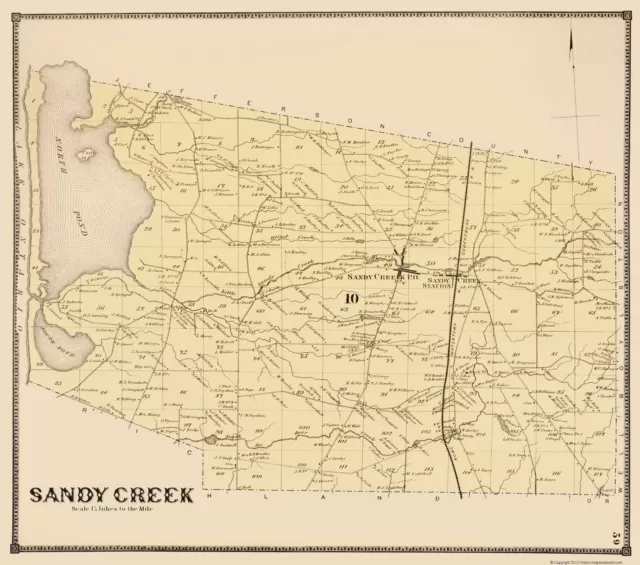 Sandy Creek New York - Stone 1866 - 23.00 x 26.04