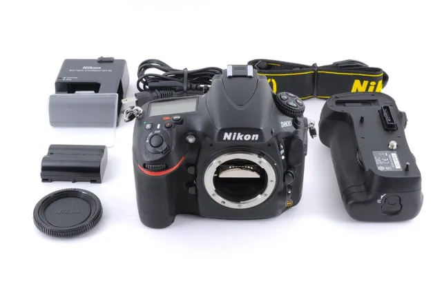 Nikon D800 Camera Body + MB-D12 Shutter count 1512 [Top Mint] from Japan #C0356
