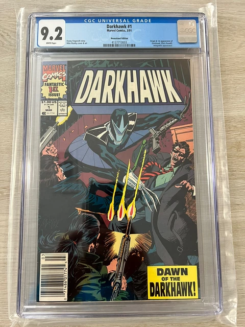 Darkhawk #1 (1991) CGC 9.2 NEWSSTAND White Pages! Origin & 1st Appearance!!