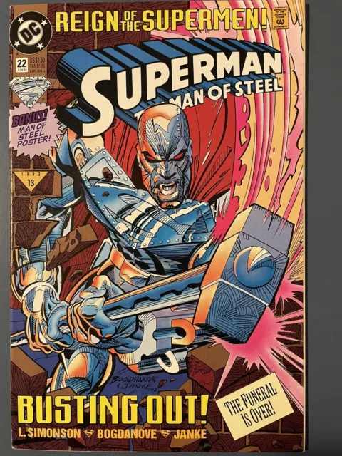 SUPERMAN THE MAN OF STEEL 22 24 26 DC COMICS 1993 “Reign Of The Supermen”