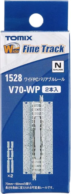 Tomix 1528 Variable rail V70-WP (F) 2 pcs N Scale