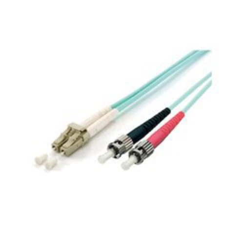 10 cavi patch equip fibra ottica LC/ST 50/125μ OM3 turchese 10,0 m