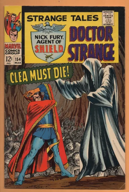 Strange Tales #154 Marvel Comics 1967 VG/FN 5.0  Blueprint of SHIELD Helicarrier