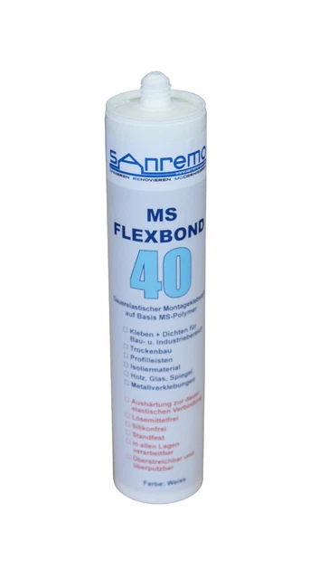 5x Sanremo KLEBSTOFF FLEXBOND 40 Klebstoff Dichtstoff 290ml