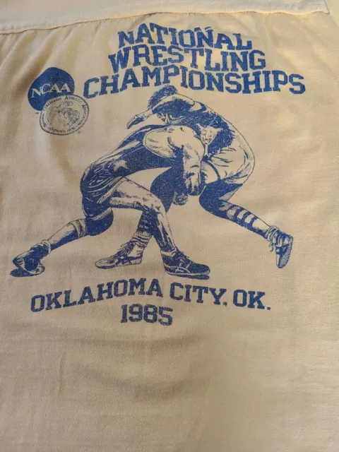 National Wrestling Championships 1985 Oklahoma City Oklahoma Large Yellow
