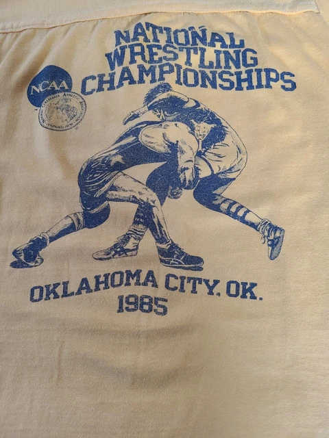 National Wrestling Championships 1985 Oklahoma City Oklahoma Large Yellow