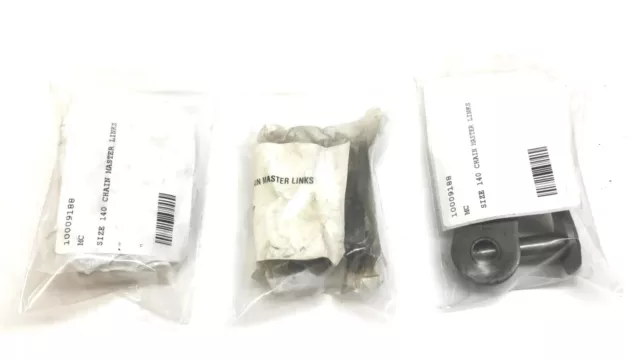 Tsubaki Connecting Chain Link 140-CP [Lot of 3] NOS