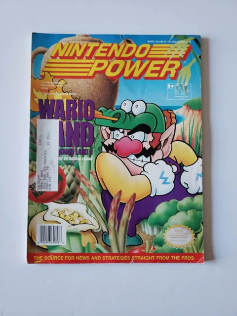 Nintendo Power Vol 58 Wario Land W/ Ken Griffey Jr Poster