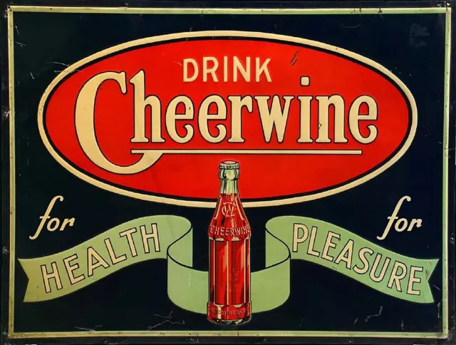Vintage Cheerwine Soda Ad Reproduction Metal Sign FREE SHIPPING