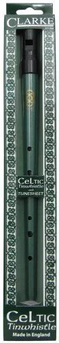 Clarke Celtic Irish Tin Penny Whistle - KEY OF D Traditional - Includes Gift Box