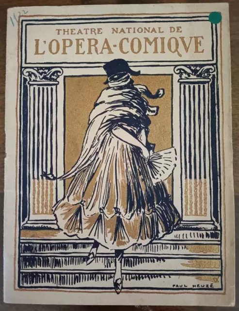 Theatre National De L'opera-Comique - Les Contes D'hoffman - Programme 1922