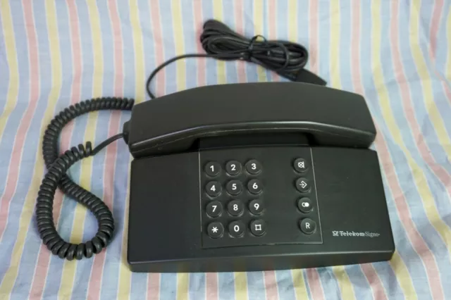 Tastentelefon 1993 Telekom Signo Farbe Grau Telefon  3 m Kabel!