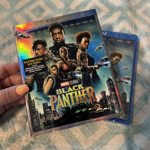 Black Panther (Blu-ray, 2018) NEW Sealed!!! W~ Slipcover! Chadwick Boseman