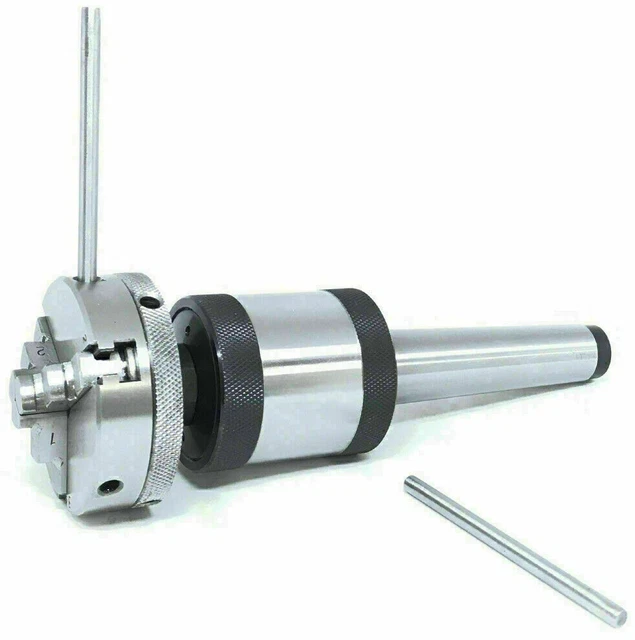 MT3 Revolving Center 3MT Shank 3 Jaw Self Centering 2-1/2" 65mm...