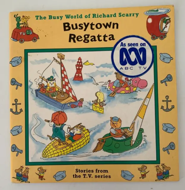 Busytown Regatta The Busy World of Richard Scarry ABC TV (PB 1995) Storybook