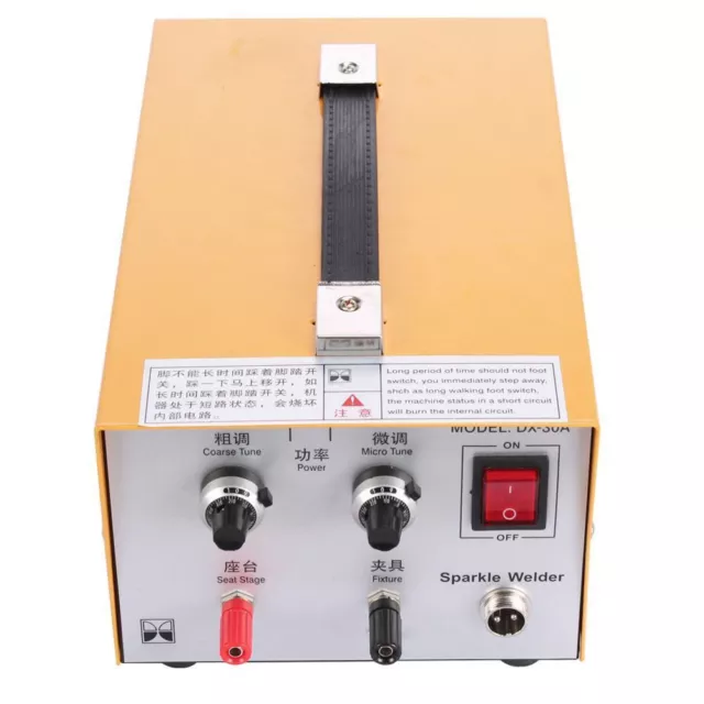 30A Pulse Sparkle Spot Welder 200W Jewelry Welding Machine Gold Silver Platinum