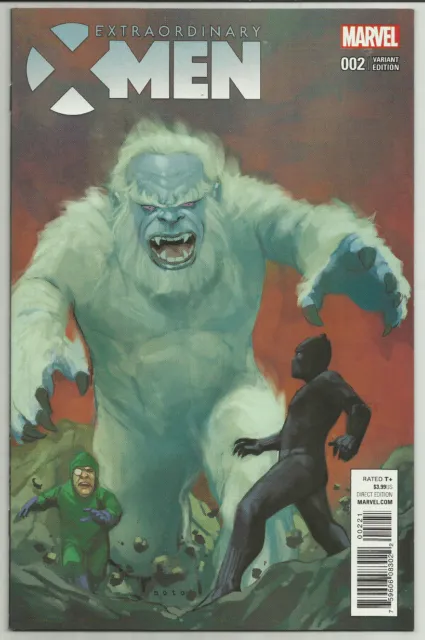 Extraordinary X-Men #2 Phil Noto 1:10 Kirby Monster Black Panther Marvel 2015