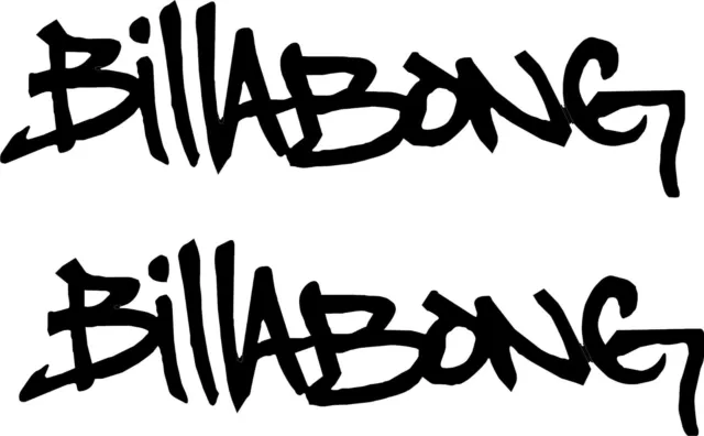 2 x Billabong logo III vinyl decal sticker car van laptop surfing decal waterspo