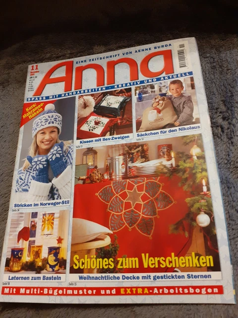 Anna - Spass mit Handarbeiten - Burda - 11/1999 - Sticken, Stricken, Sticken ..
