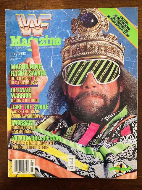WWF Magazine July 1990 Macho King Randy Savage Ultimate Warrior