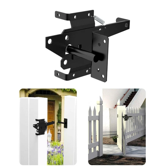 Fence Gate Hinge Carbon Steel for Wood Gates Outdoor Garden Doors Cabinet