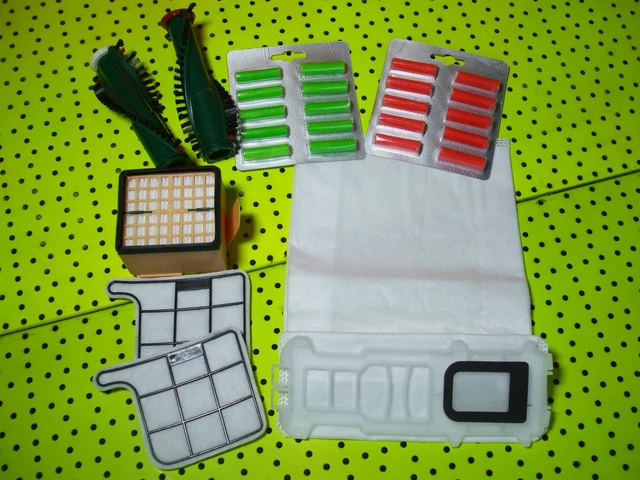 18 Staubbeutel Set, 20 x Duftis, Filter, Bürsten  geeignet für Kobold 135/136