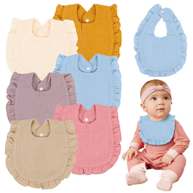1/3pcs Cotton Baby Bandana Drool Bibs for Boys and Girls Soft Bibs with Snaps