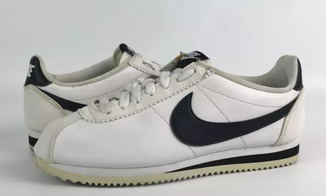 Nike Classic Cortez White/Black Athletic Shoes Sneakers 807471-101 Womens Sz 8.5