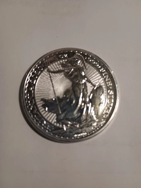 🇬🇧2020 1oz .999 Fine Silver 2 Pounds Britannia Queen ElizabethII Portrait