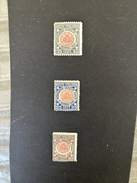ITALIA REGNO 1921 Annessione Venezia Giulia 3 Val. Nuovi EUR 3,00