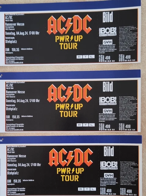 AC/DC POWER UP Tour 2024, Innenraum Stehplatz, Hannover 04.08.2024 EUR ...