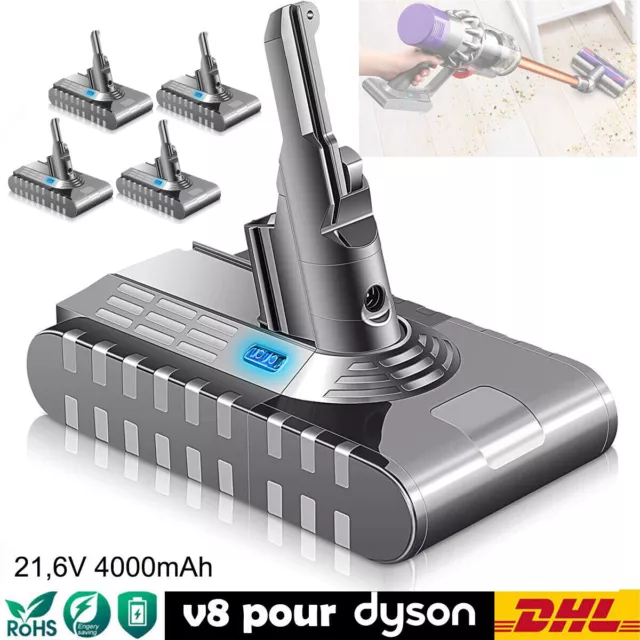 1-10X Batterie pour Dyson V8 SV10 Absolute Animal Fluffy 229602-01 965875 645060