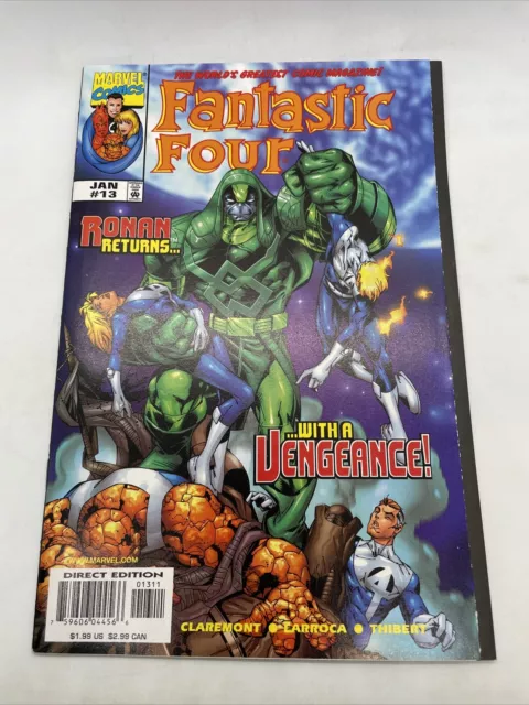 Fantastic Four #13 Vol.3 1999 Ronan Returns Chris Claremont Comic Marvel Comics