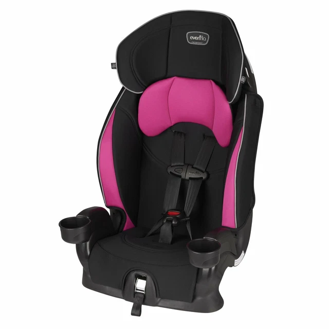 Evenflo Chase Sport Harnessed Booster Car Seat, Jayden, Pink