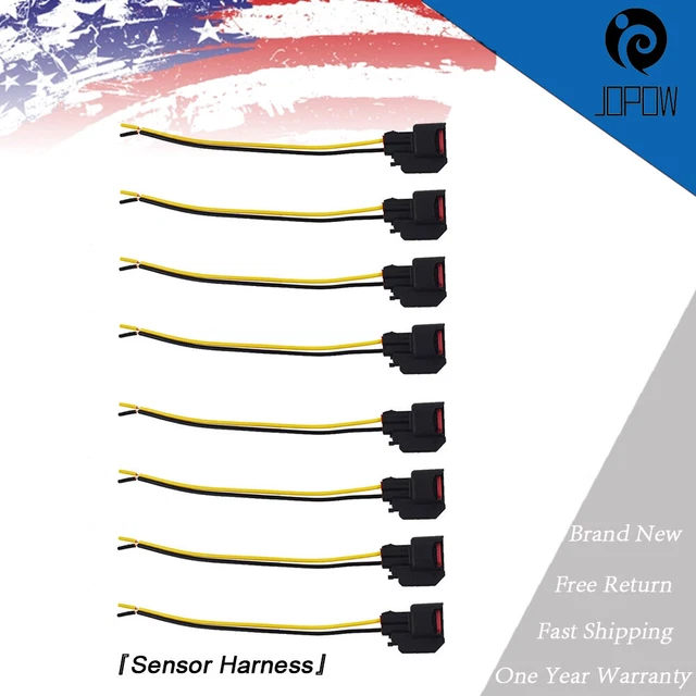 For Dodge LS2 LS3 EV6 EV14 USCAR Fuel Injector Connector Pigtail Harness 8Pcs