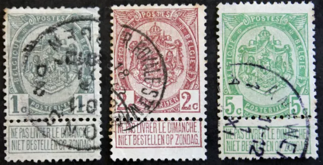 Briefmarke Belgien / - Yvert Tellier N°81 Rechts 83 Gestempelt (cyn21)