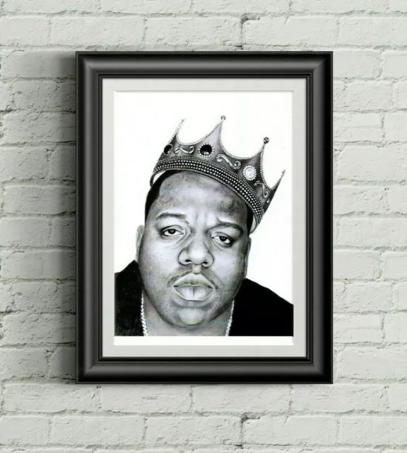 Biggie Smalls Art Print. Art By Mel Print Of My Original Pencil Drawing. Fan Art