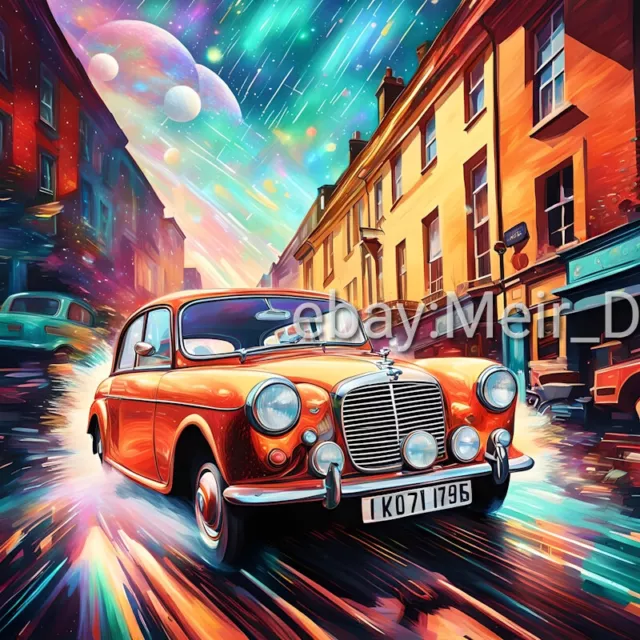 Digital Image Picture Photo Wallpaper Background Desktop Art AI Pic Classic Car