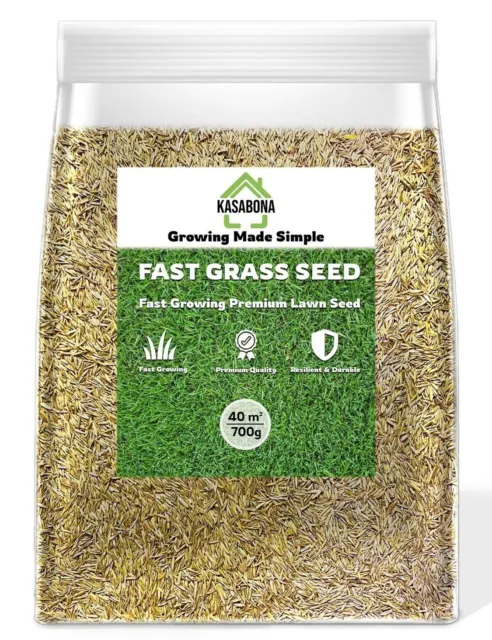 Premium Grass Seed Miracle Fast Growing Hard Wearing Garden New Lawn & Repair